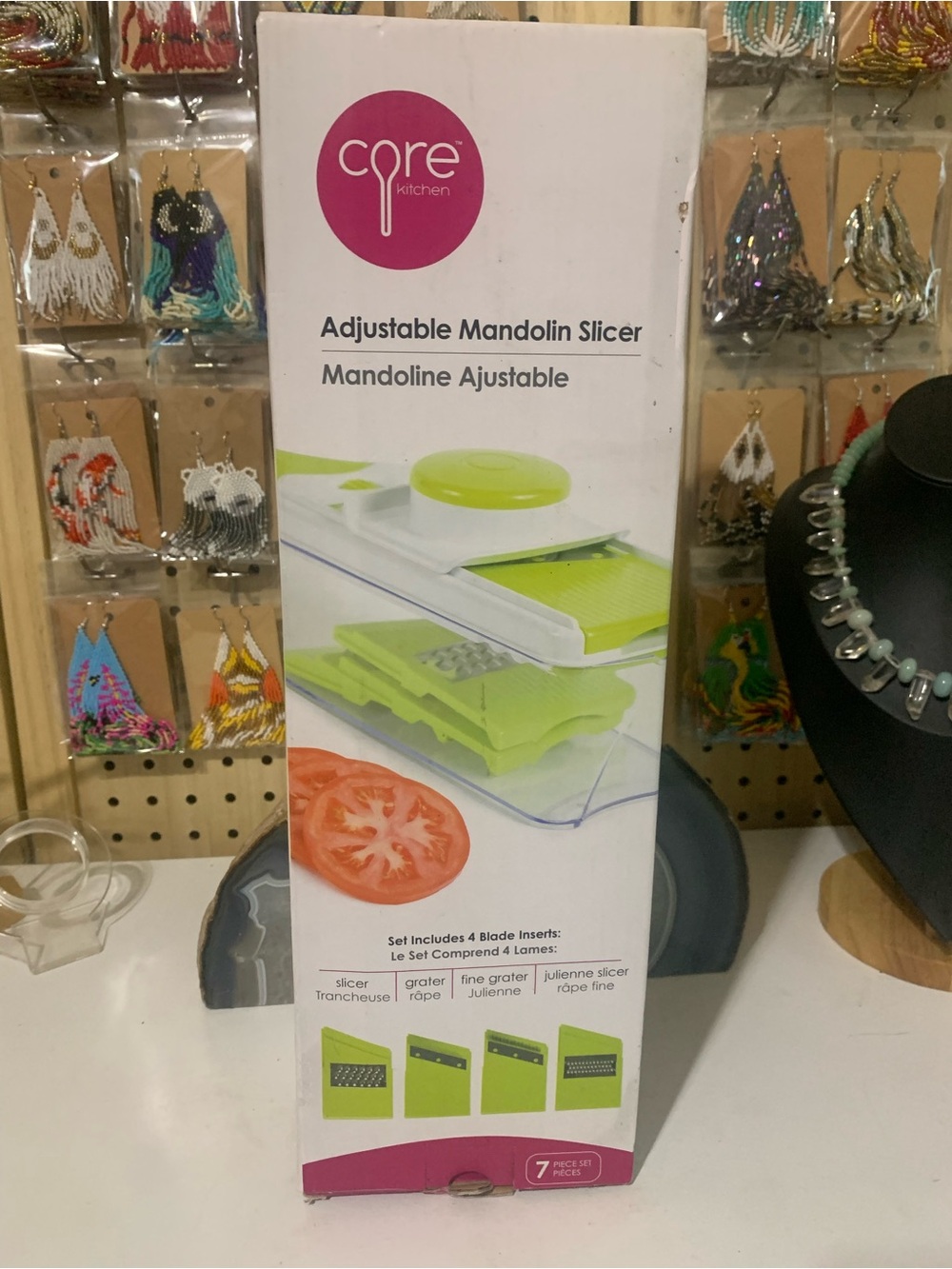 Core Kitchen Adjustable Mandolin Slicer - Lime Green